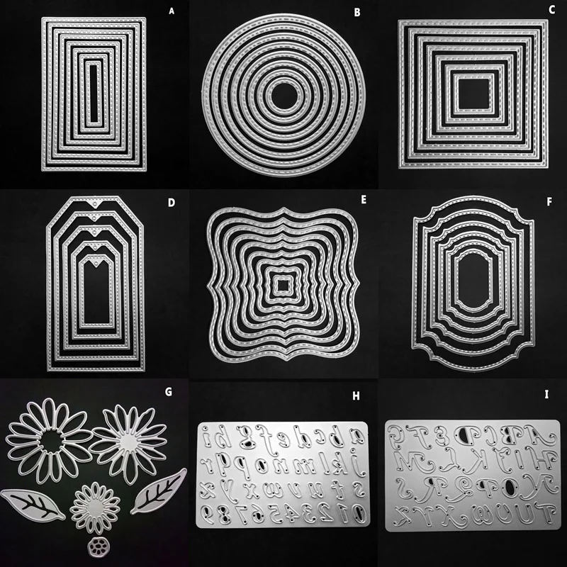 CRAFT 9 разные стили рамка штамп металлические режущие штампы трафареты для сделай