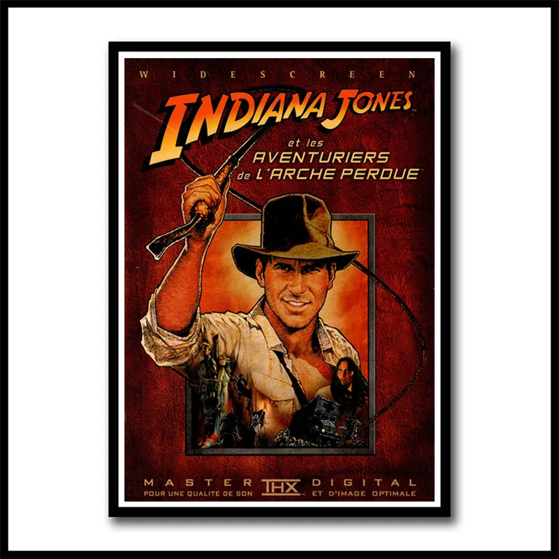 Классические фильмы Raiders of the Lost Ark белая бумага с покрытием плакат для кафе бар