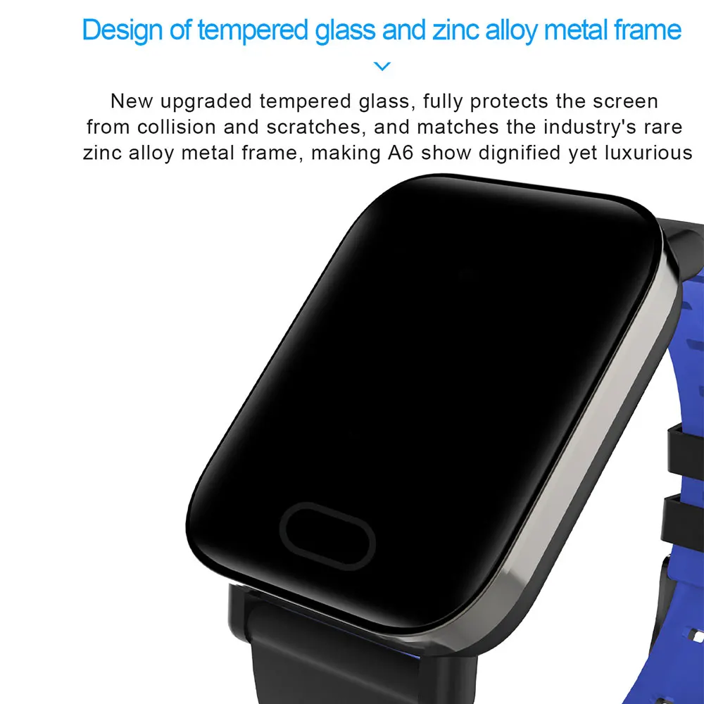 A6 Smart Band reloj inteligente pulsometro Ритмо Карди Фитнес трекер дистанционного Управление
