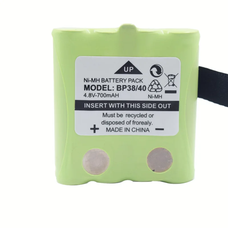 4,8 V 700 MAH ni-mh аккумулятор для фототехники BP-38 BP-40 GMR FRS 2-сторонняя радиосвязь модель 4,8 V 700 mah