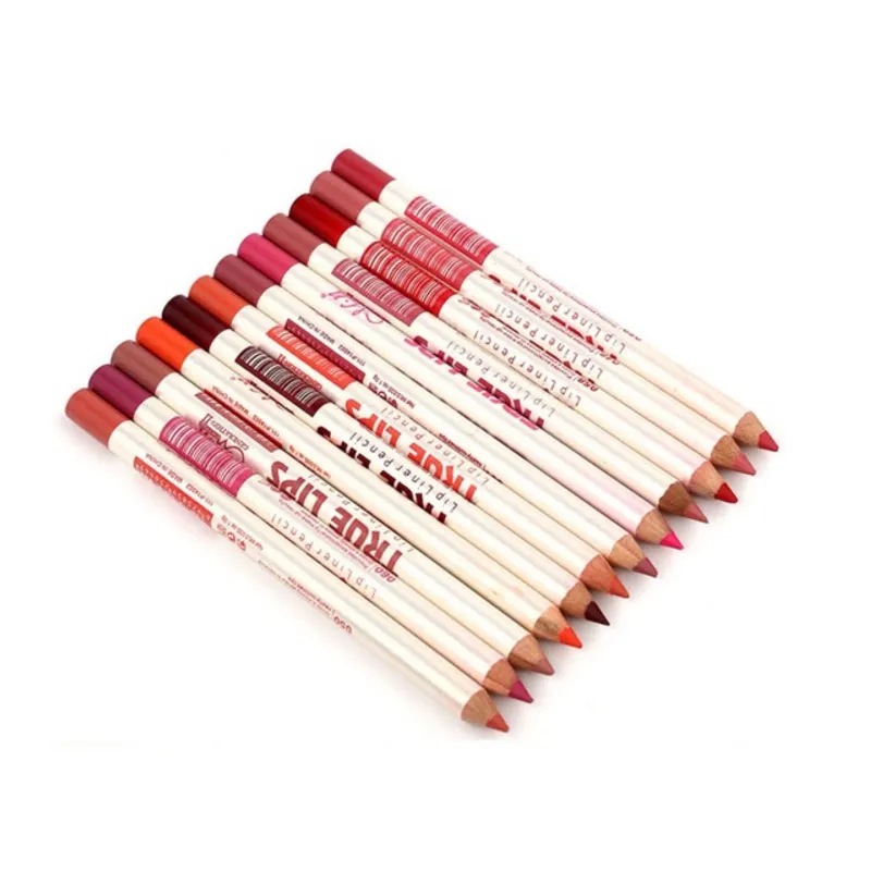 Новинка 2017 хит профессиональный 12 видов цветов карандаш для губ набор