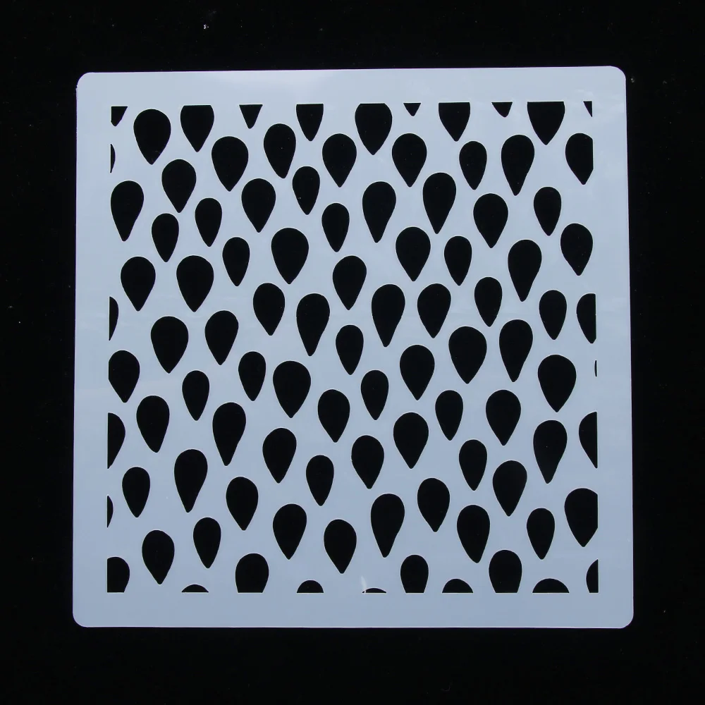 1 шт. свежие капли дождя в форме многоразового трафарета аэрограф Живопись