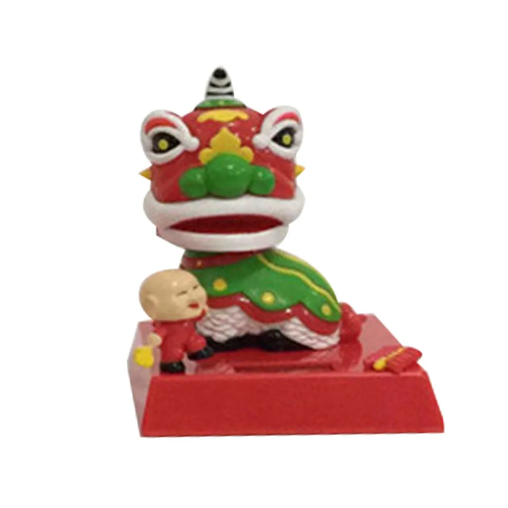 Китайская традиционная танцевальная энергия льва на солнечной энергии