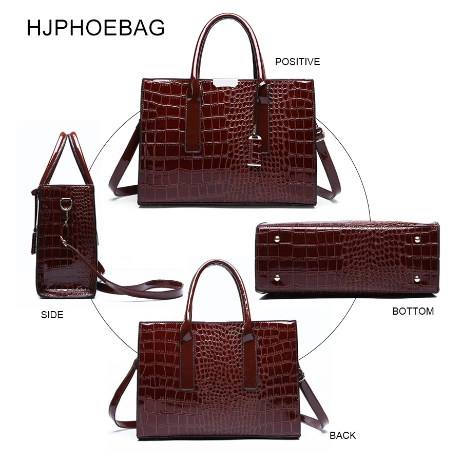 HJPHOEBAG новая женская сумка с крокодиловым узором сумки женские сумки-мессенджеры