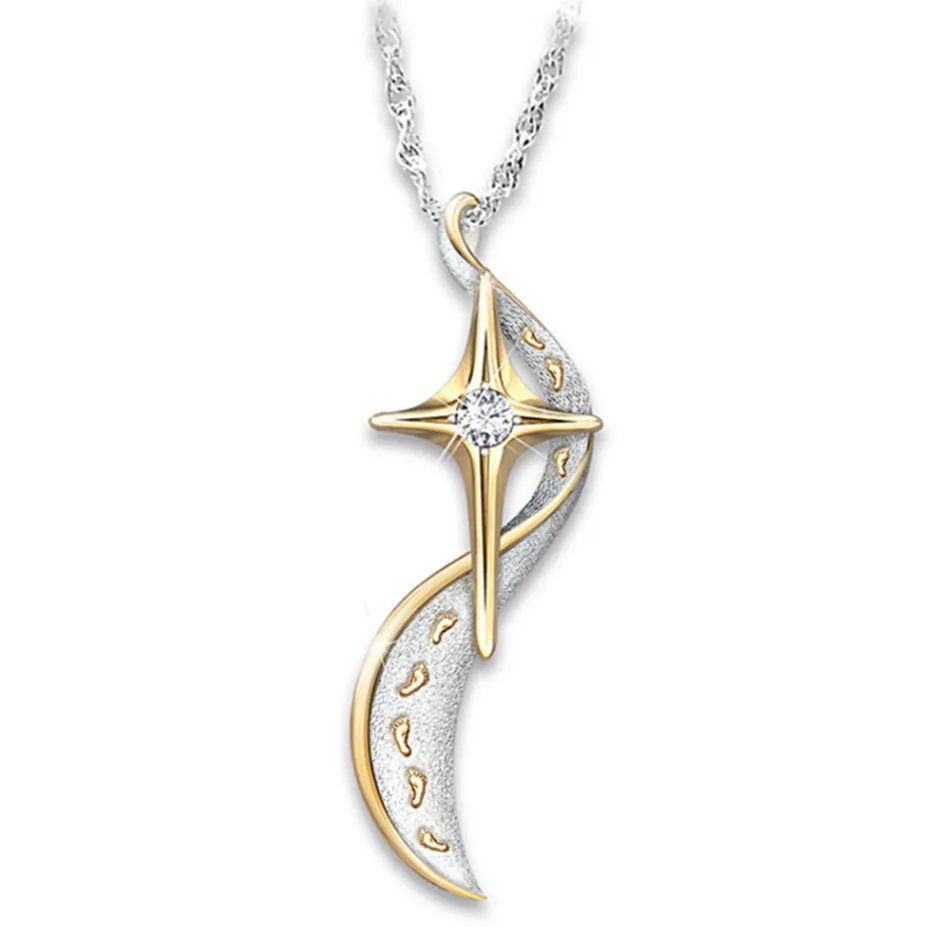 Модная подвеска крест ожерелье Сплав Длинная цепочка Ожерелье для мужчин женщин