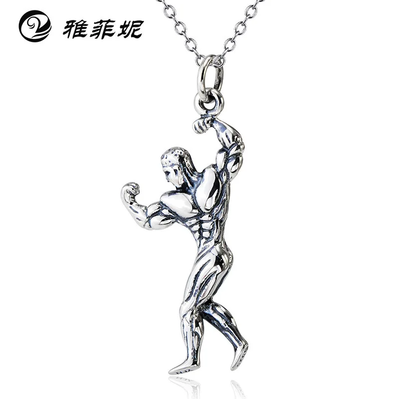 Серебряные ретро украшения кулакового спорта стиль подвески модные непризнанные производителями продажа быстрая.