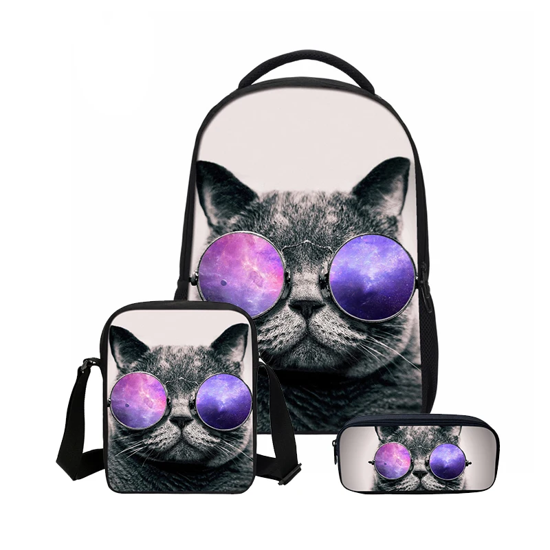 Школьный ранец для мальчиков Сумка с 3D рисунком животных Детская сумка на плечо