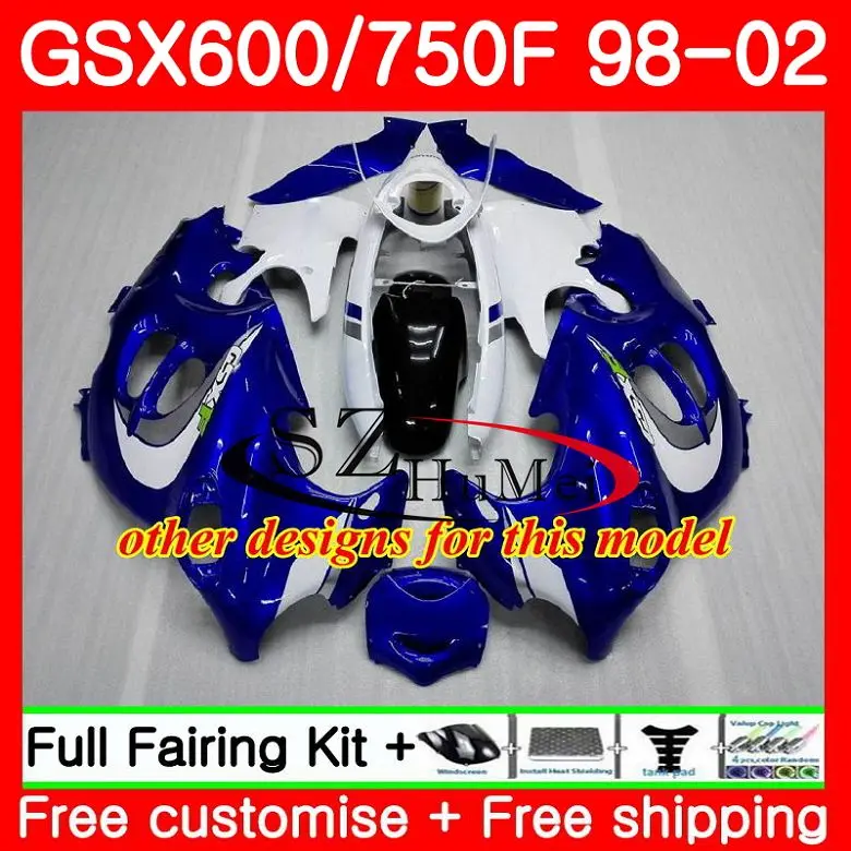 Корпус для SUZUKI KATANA GSX600F GSXF black flames 600 750 28SH4 GSXF600 98 99 00 01 02 GSXF750 1998 1999 2000 2001 2002 Fairings|body