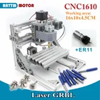 1610 + ER11 GRBL машина управления ЧПУ DIY Мини рабочая зона 160x100x45 мм 3 оси Pcb фрезерный станок по дереву