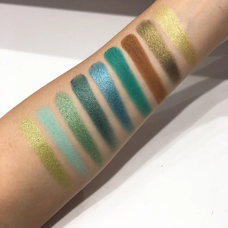 Beauty Glazed Новый 9 цветов блестящие тени для век пудра макияж палитра макияжа brochas