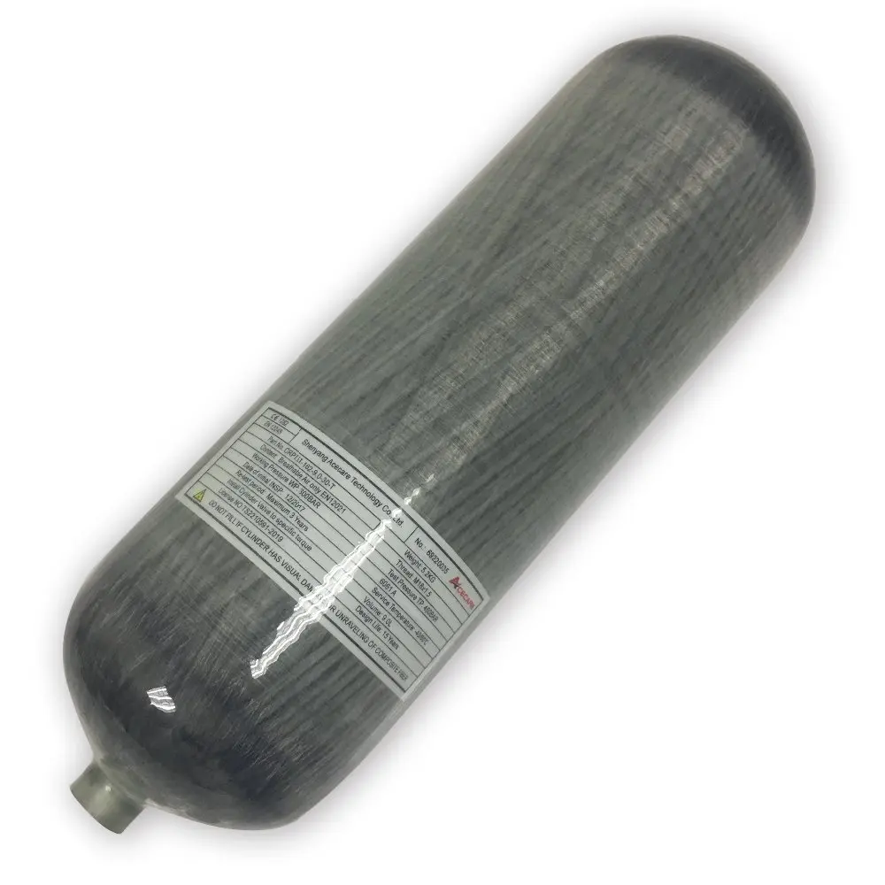 AC109 цилиндр сжатого воздуха Пейнтбол PCP HPA 4500PSI Воздушный бак углеродное волокно