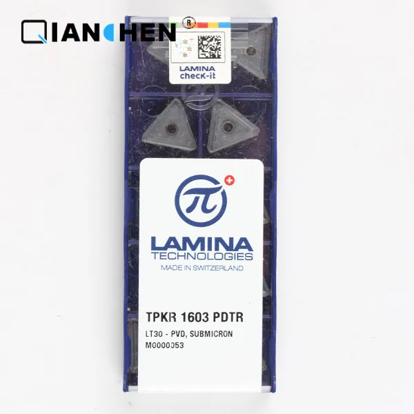 Оригинальные высококачественные Высокопроизводительные LAMINA TPKR 1603 PDTR LT30(10 шт./лот) вольфрамовые карбидные режущие инструменты вставки