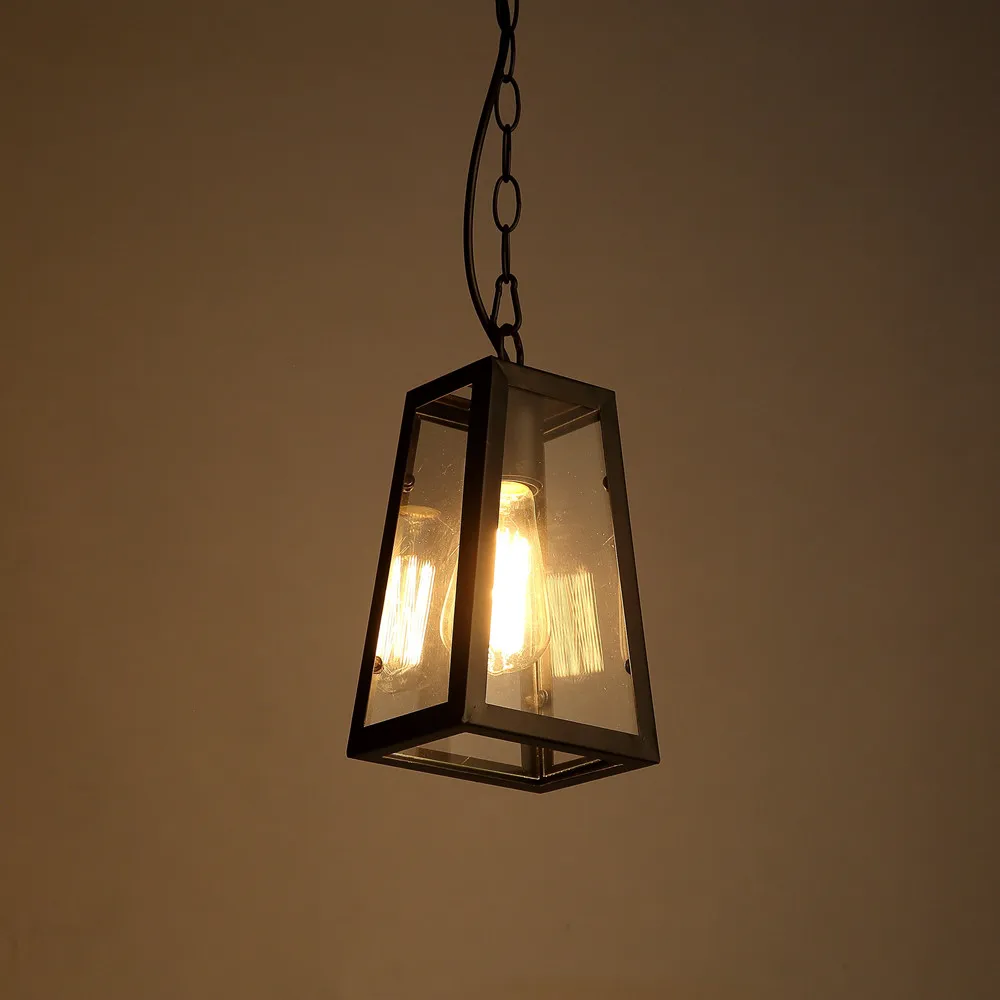 Black Antique Pendant Lights Wrought Iron Lighting Office Hotel Bar Kitchen LED Light Vintage Industrial Ceiling Lamp | Лампы и