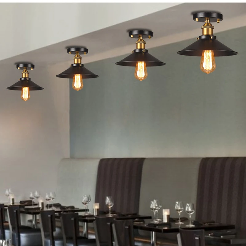 Промышленный винтажный светодиодный подвесной светильник железные