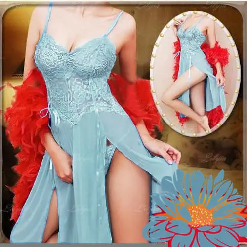 2017 новое сексуальное женское нижнее белье Babydoll ночное кружевное гладкое платье