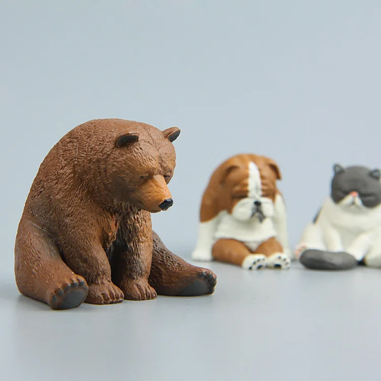Симпатичные Doze Zoo животных 3D фигурки магнит мультфильм шаблон магнитные наклейки