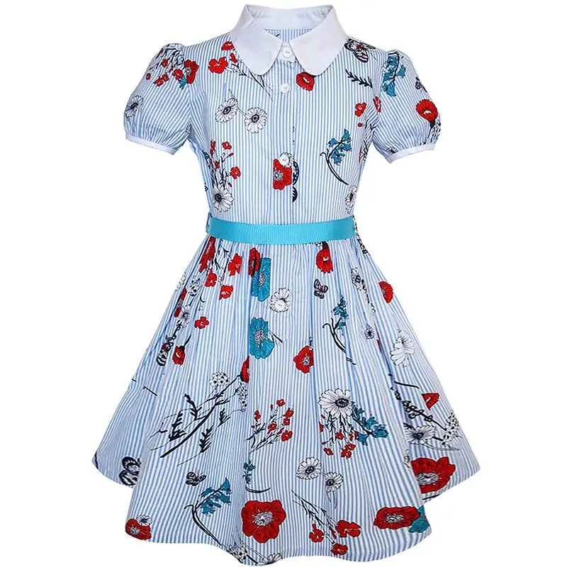Sunny Fashion платья для девочек новогодние костюмы Школьная форма Письмо Рукавов