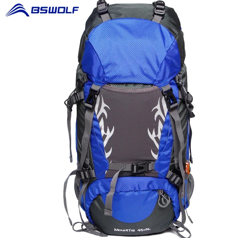 Koop Bswolf Outdoor Camping Rugzak 50L/60L Grote Capaciteit Rugzak Bergbeklimmen Tas Waterdicht Klimmen Wandelen Rugzak