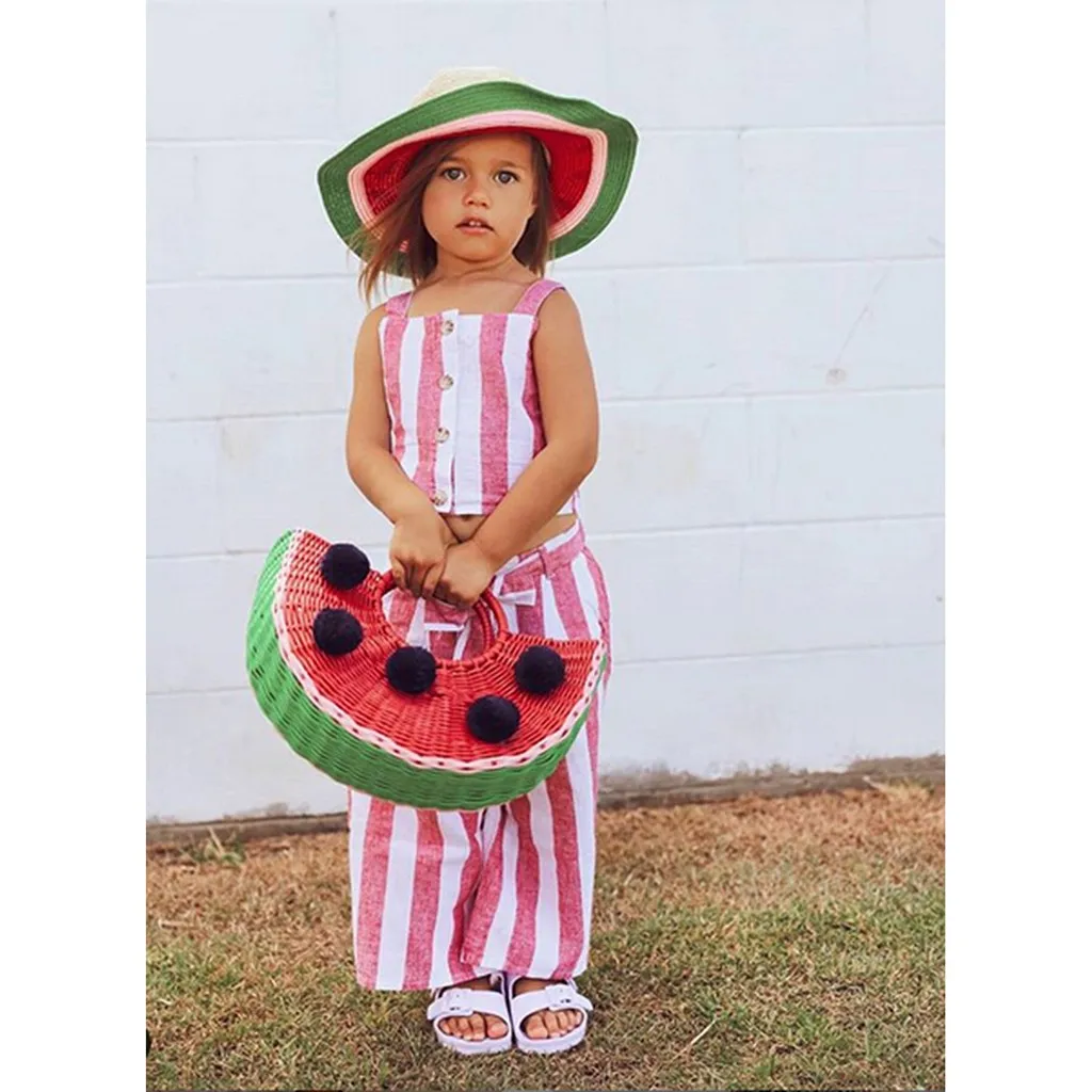 Коллекция 2019 года детская одежда летние детские топы без рукавов с бретельками и