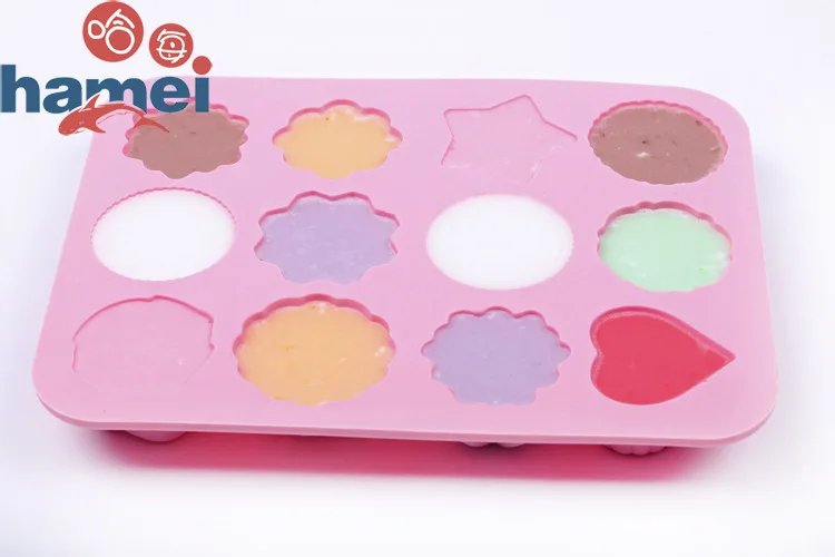 (Min Order $5) Silicone 12 holes Beauty Flowers Shape Cake Decorating Bakeware Mold Chocolate Mould Cooking Tool Food DIY Making |
