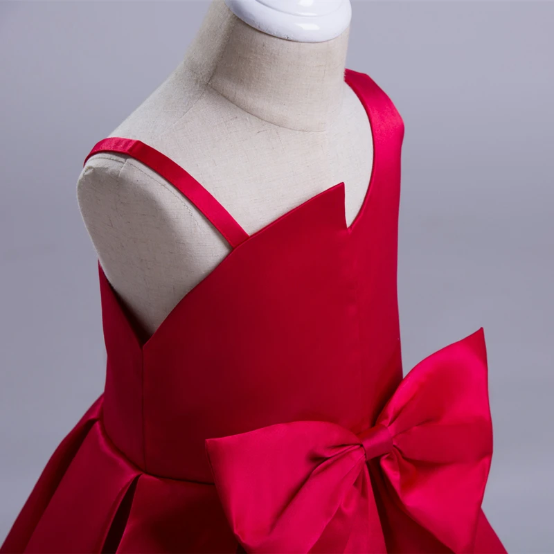 Yeedison/милые детские платья для девочек Летние вечерние с бантом маленьких Платье