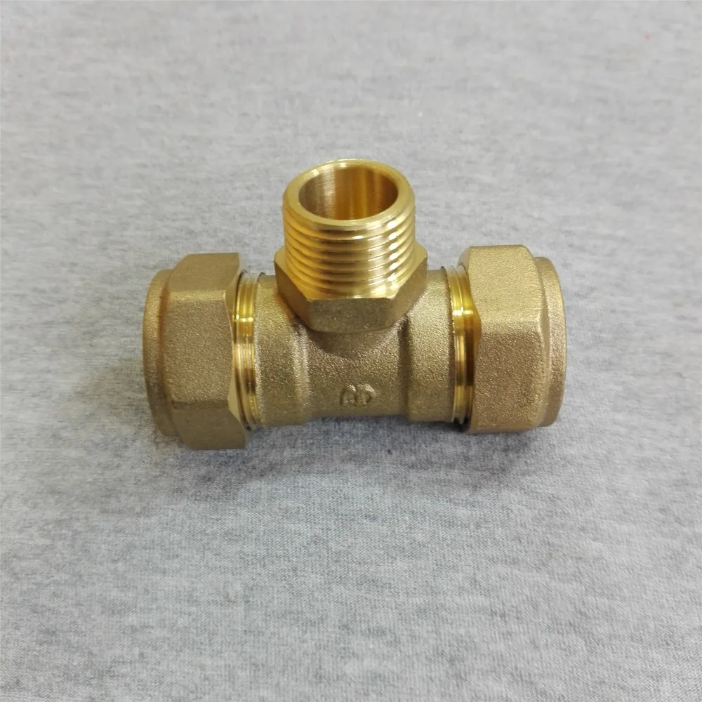 Компрессионный фитинг для латунной трубки 22 мм * Папа 1/2 &quot* мм|compression fitting|brass teetee