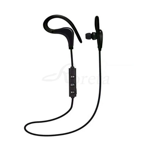 Roreta BT7 Mini Wireless Bluetooth Earphone Handsfree Call Stereo Headset With Mic Ear-hook Sports Earphones For iPhone XR - Цвет: Черный