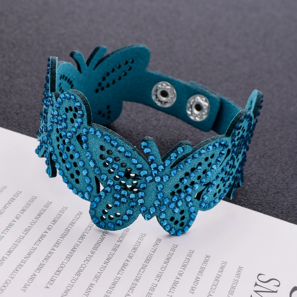 Женский широкий кожаный браслет и в стиле панк для вечеринок женские браслеты