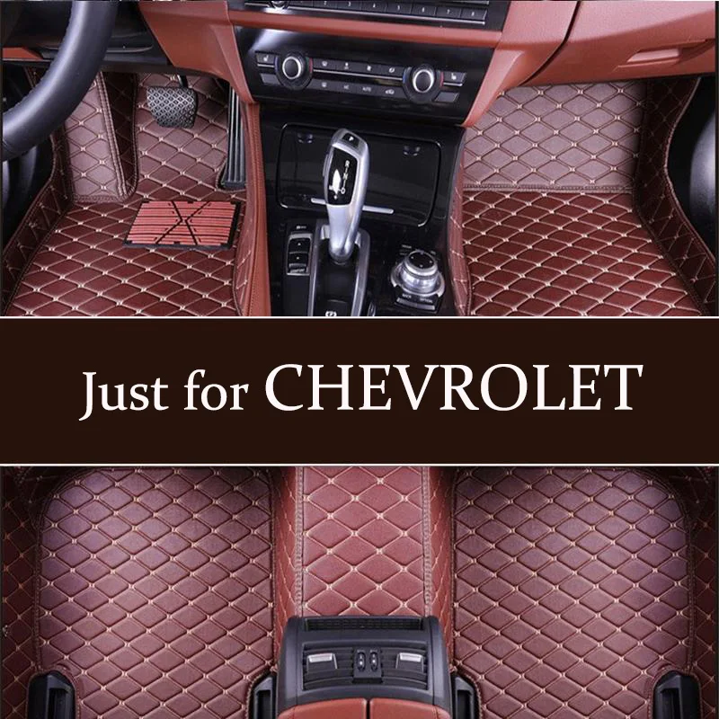 3D Автомобильные коврики из искусственной кожи для CHEVROLET Equinox Orlando silverado Suburban Sonic Sail Spark Traverse Trax Tahoe