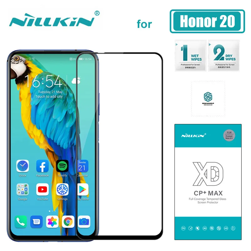 Стекло для Huawei Honor 20 Pro Nillkin XD CP + MAX 3D полное покрытие закаленное стекло Защита
