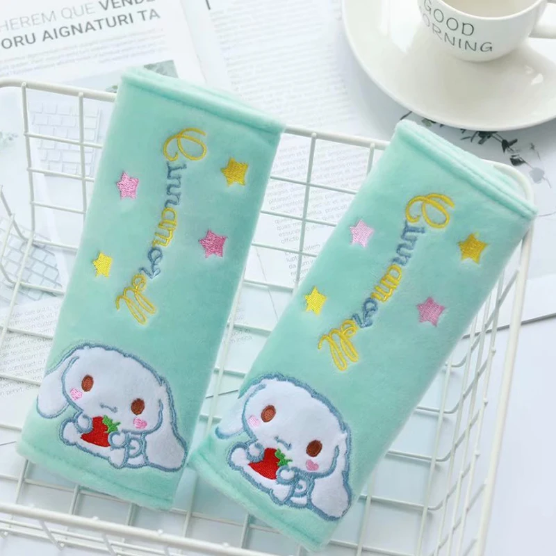 1 пара caroon Стелла Cinnamoroll Собака Дораэмон автомобиль плюшевая подушка для шеи Покрытие ремня безопасности Новинка детская мягкая игрушка