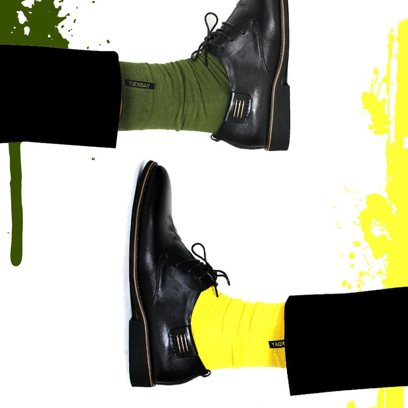 2019 носки в британском стиле мужские хлопковые хип хоп модные одноцветные