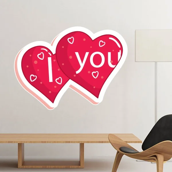 Съемная Настенная Наклейка Я люблю тебя с пятнами | Дом и сад