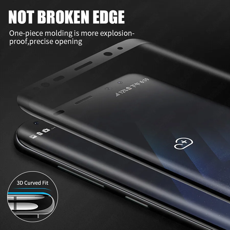 2 шт. спереди и сзади полное покрытие Цвет Экран протектор для samsung Galaxy S8 S9 плюс