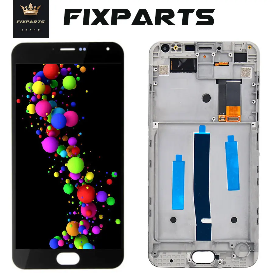 100% оригинальное качество LCD + рамка MEIZU M2 Note ЖК экран Замена Lcd дигитайзер сборка|lcd