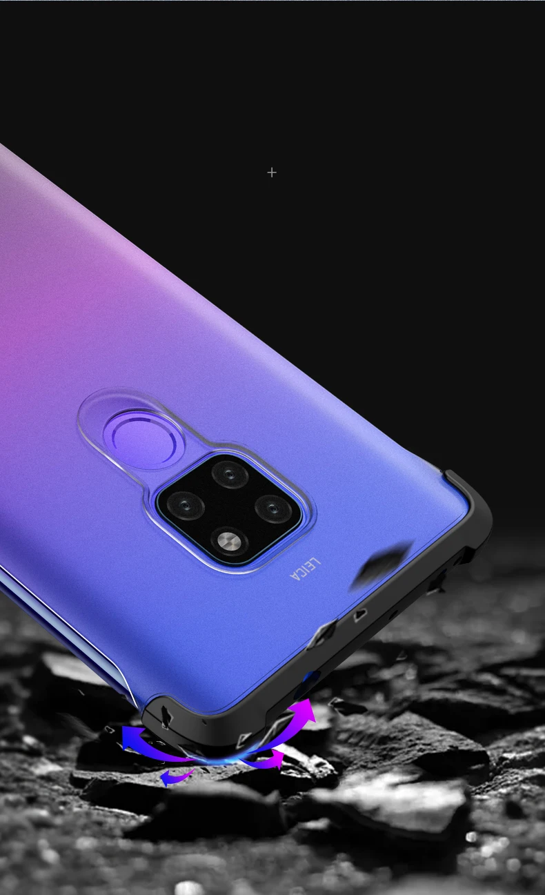 Для huawei mate 20 Pro/mate 20/mate 20X чехол антидетонационный Матовый Акриловый чехол для huawei mate 20 20Pro чехол для телефона
