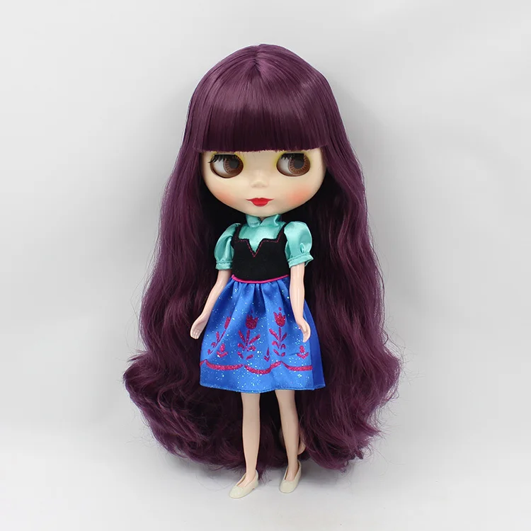 Free shipping Nude action figure dolls black doll (purple hair ) | Игрушки и хобби