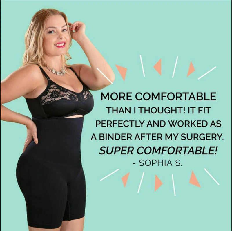 Твердый формирователь тела M/L XL/XXL высокая эластичная корректирующая одежда