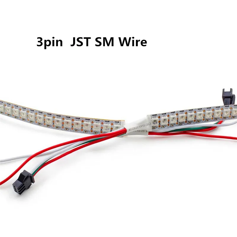 Ws2812b Светодиодная лента 30 пикс./м 60 144 умная индивидуально Адресуемая RGB WS2812 IC 5050