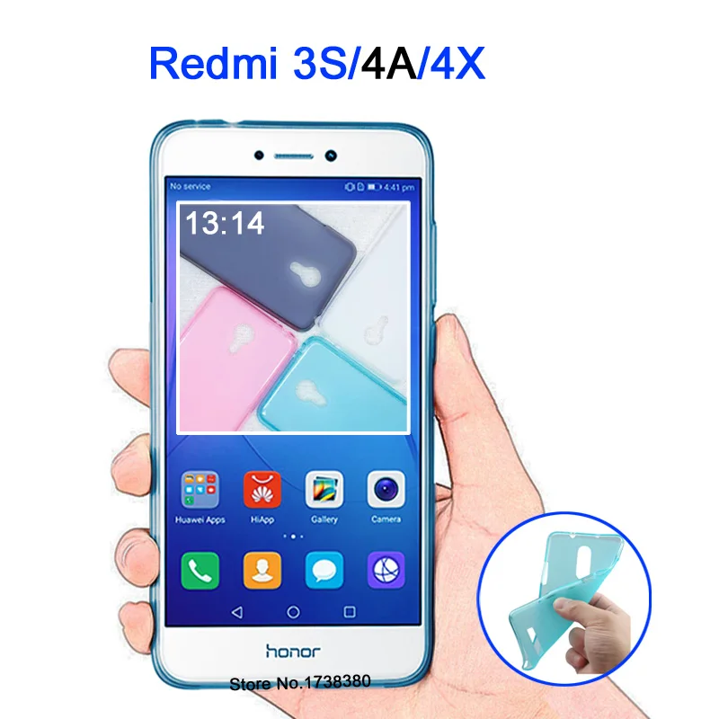 Чехол для Xiaomi Redmi 3 s матовый из ТПУ мягкий чехол задней панели телефона 3s 4A 4X|case for