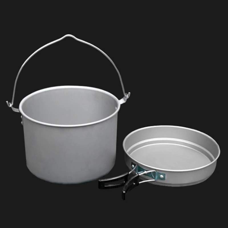 Portable Cookware 5-6 People Tableware Casserole Pan Outdoor Camping Boiler Hiking Set | Спорт и развлечения
