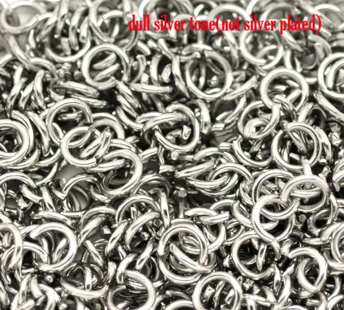 

DoreenBeads Retail Silver Color Stainless Steel Open Jump Rings 6mm(1/4"),Cadmium Free,sold per pack of 500