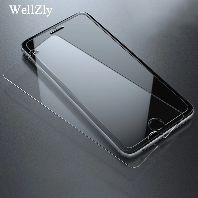 Wellzly для iphone 7 протектор экрана прозрачное стекло x more i5 i6 i6plus i8plus закаленное 5