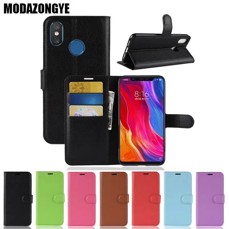 Чехол Xiaomi Mi 8 чехол mi8 6 21 дюймов кошелек Обложка на заднюю панель из искусственной