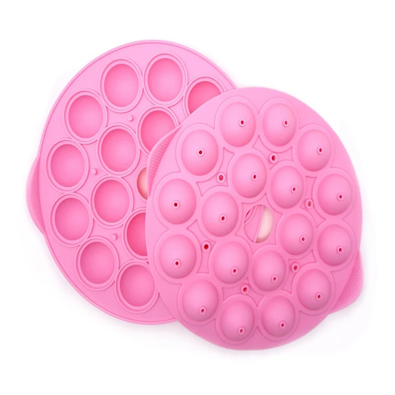 6 шт./компл. / 18 силикона шарообразный поп воздушными кекс плесень Леденец на