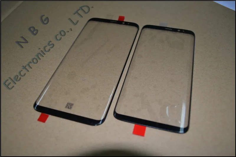 Новый передний внешний экран стеклянный объектив черный Замена для Samsung Galaxy S8 & Plus