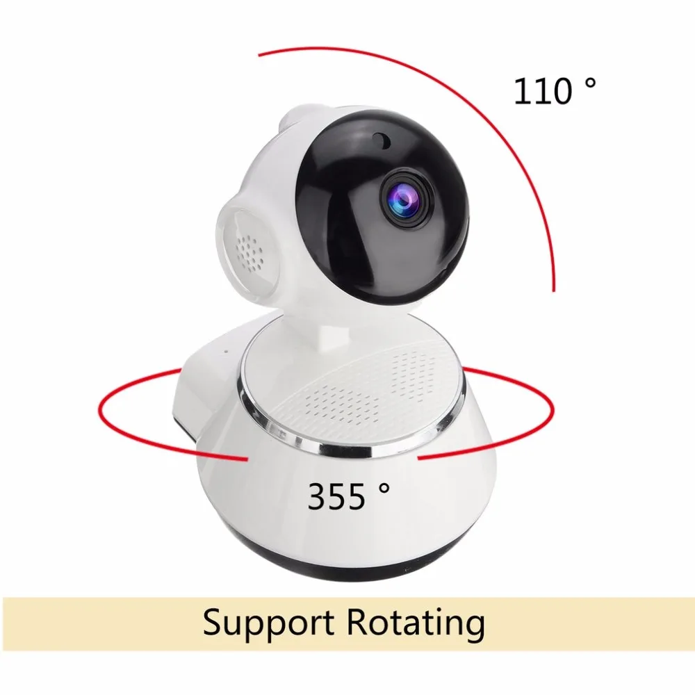 720P HD Беспроводная Wi-Fi детская камера для домашней безопасности, ip-камера наблюдения, объектив 3,6 мм, широкоугольная внутренняя камера с поддержкой ночного видения
