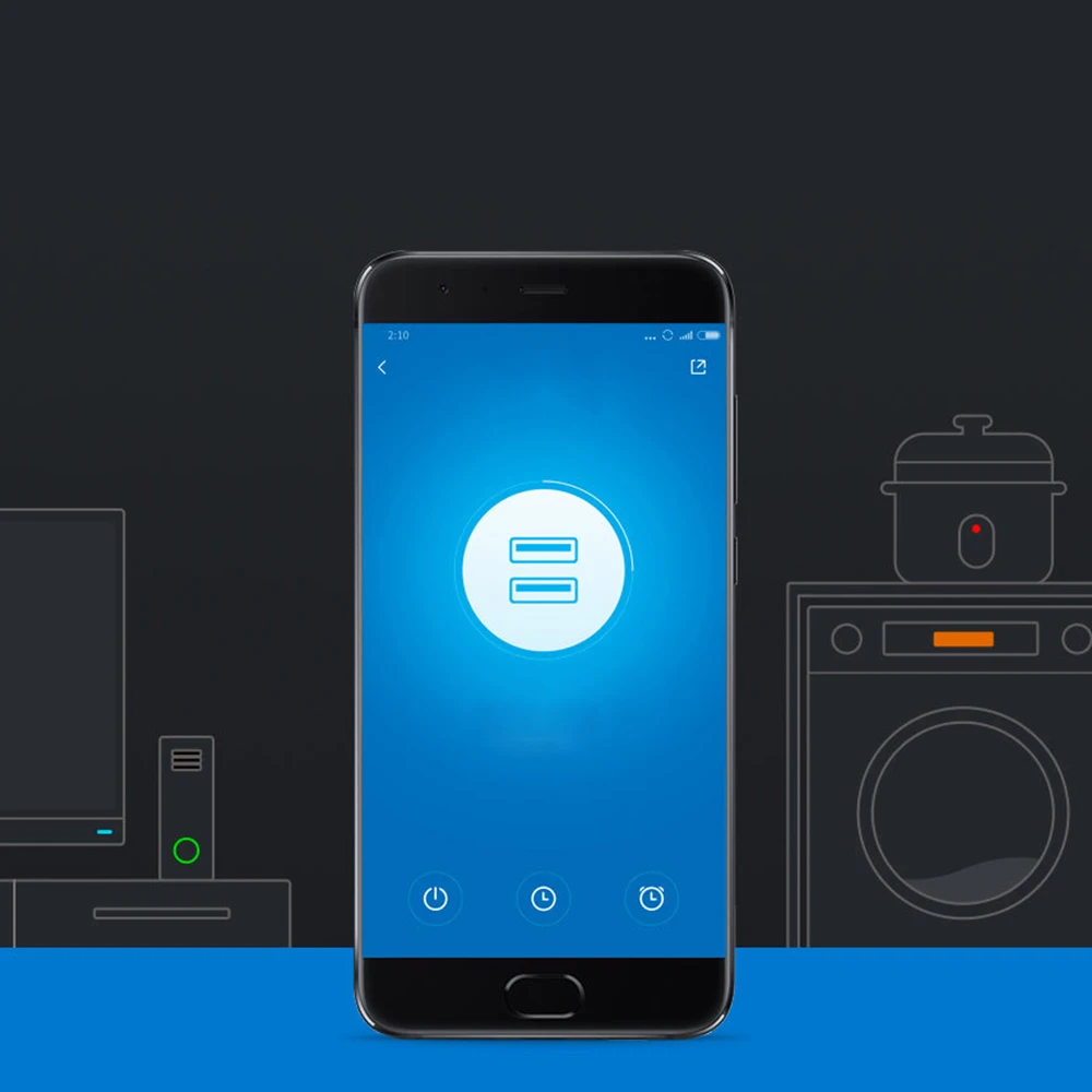 Оригинальная умная розетка Xiaomi Mijia улучшенная версия двойной USB-разъем 10 А 250 В