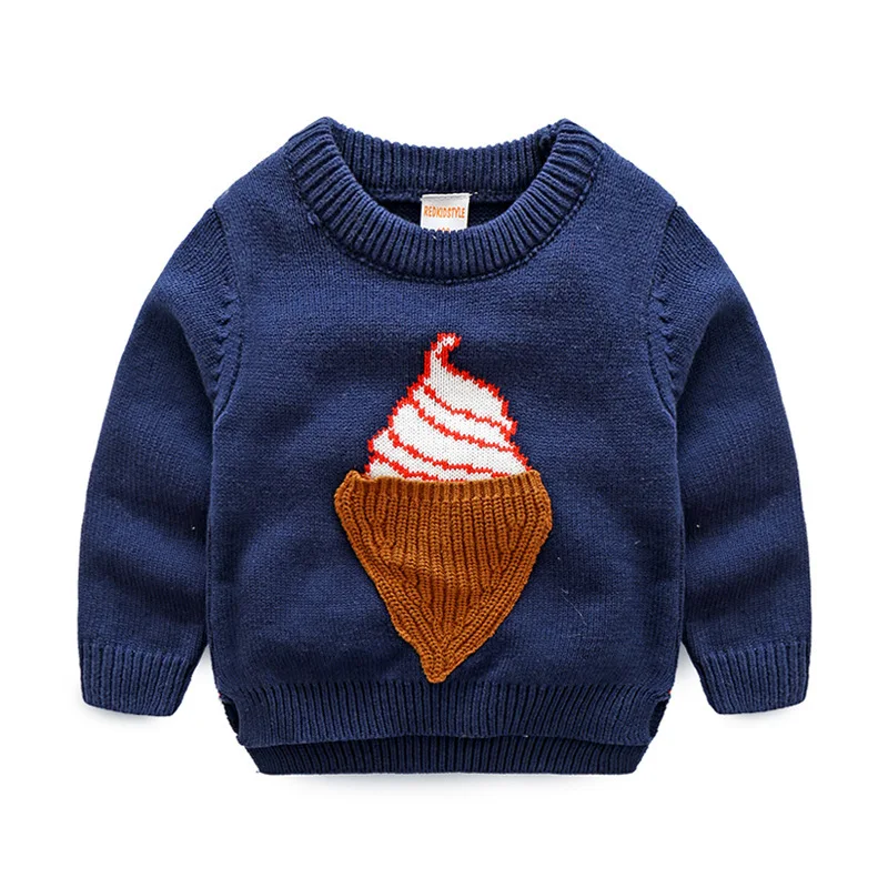 Детский жаккардовый свитер с длинным рукавом на осень/зиму|sweater for kids|baby sweater boywinter - Фото №1