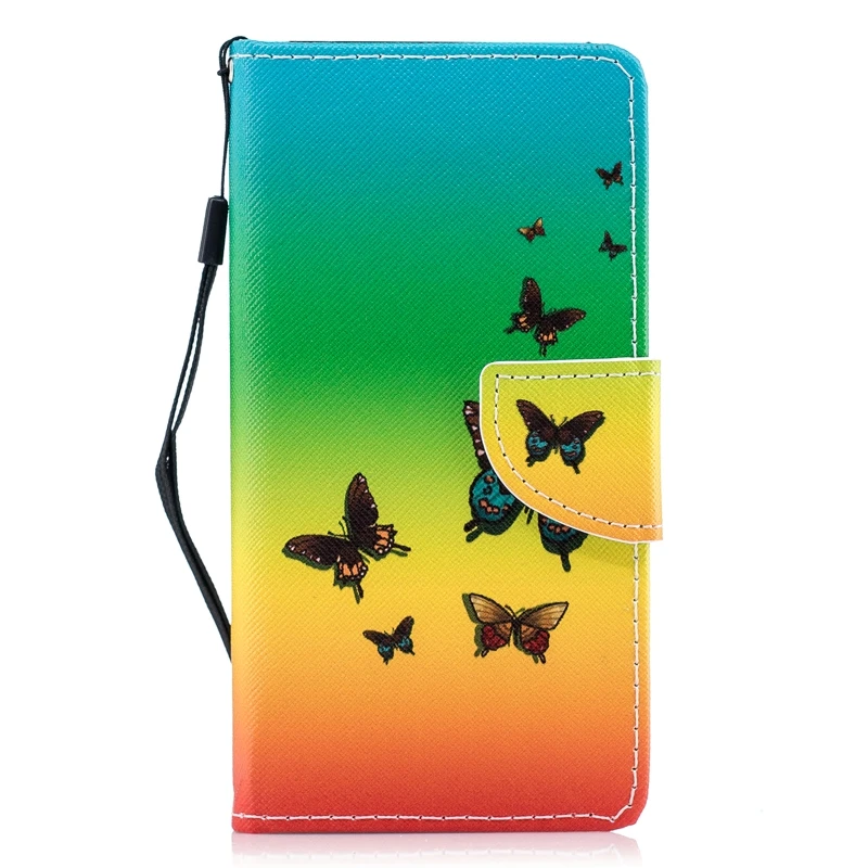 Luxury Butterfly Leather Phone Case For HTC One M10 Cute Cartoon Animal Cat Lion Wallet Cover Etui |